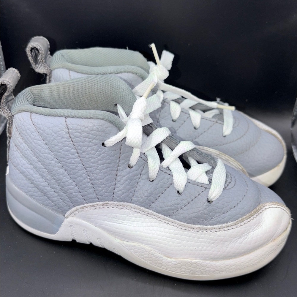 Toddler Size 9 NIKE AIR JORDAN 12 RETRO TD “STEALTH” SHOES